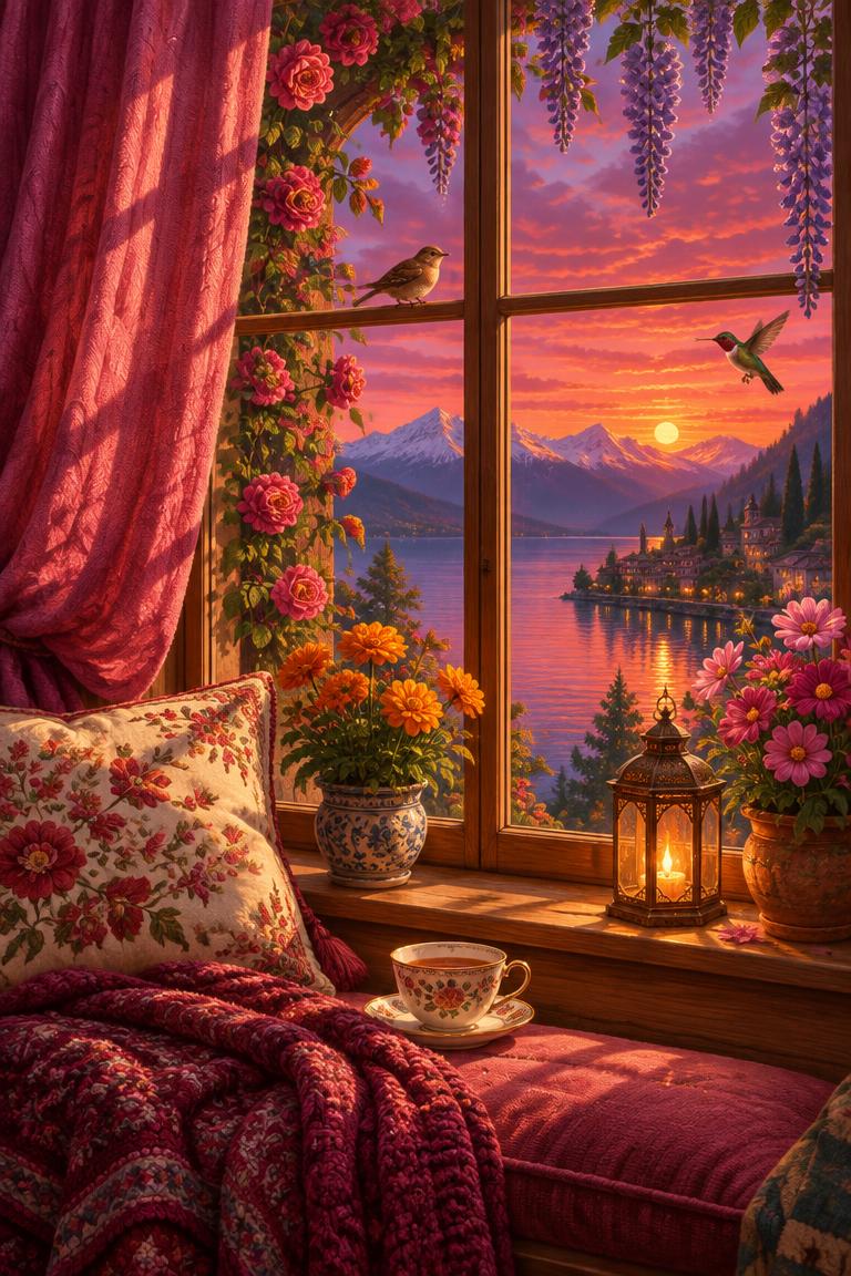 The Curtained Window